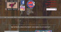 Desktop Screenshot of lilredhenquiltshop.com
